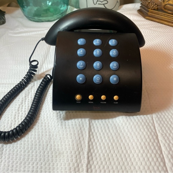 Michael Graves  Phone VTG MG1000 Telephone Post Modern Black MG1000BL Untested - Picture 2 of 6